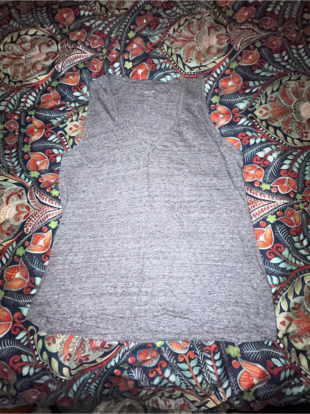 Madewell (Nordstrom) Heather Gray V-Neck Tank Top